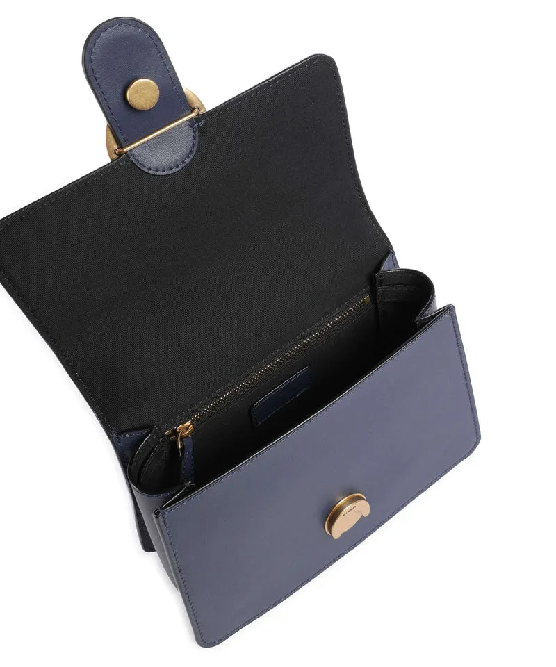 Pinko Love One Mini Handtasche blu indaco ombroso/antique gold
