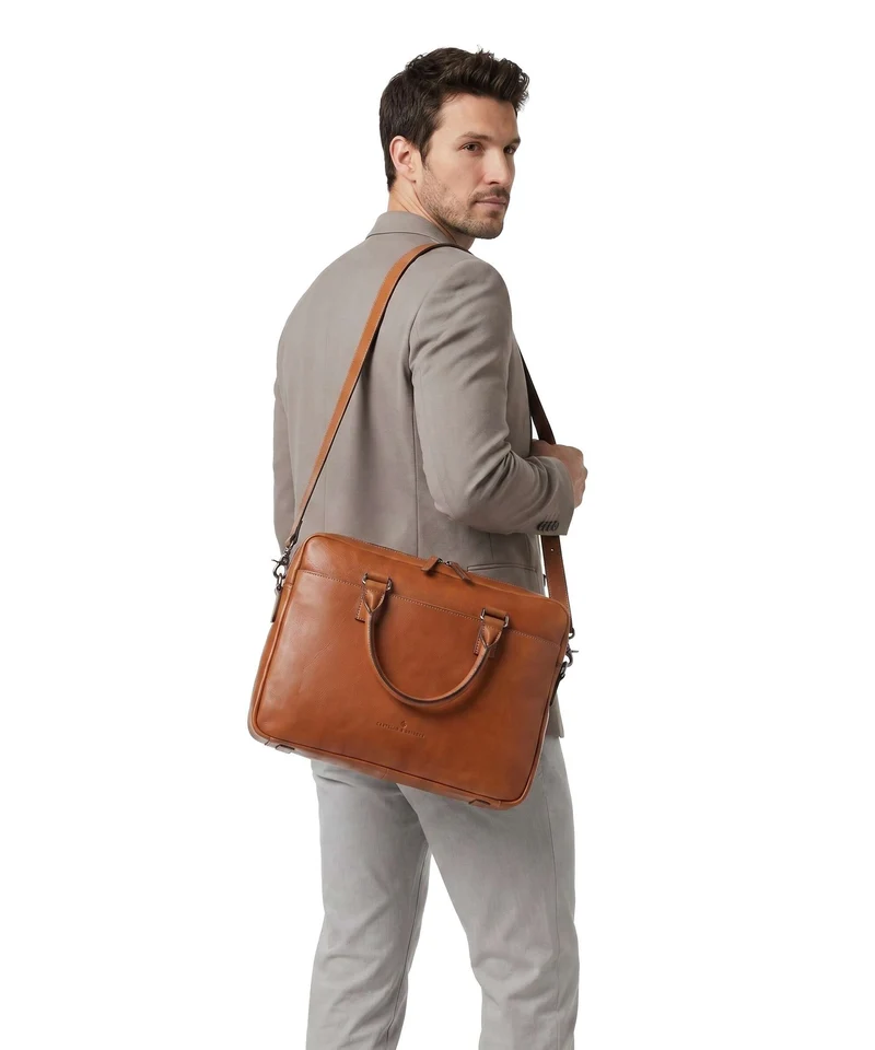 Castelijn & Beerens Heritage Aktentasche light brown
