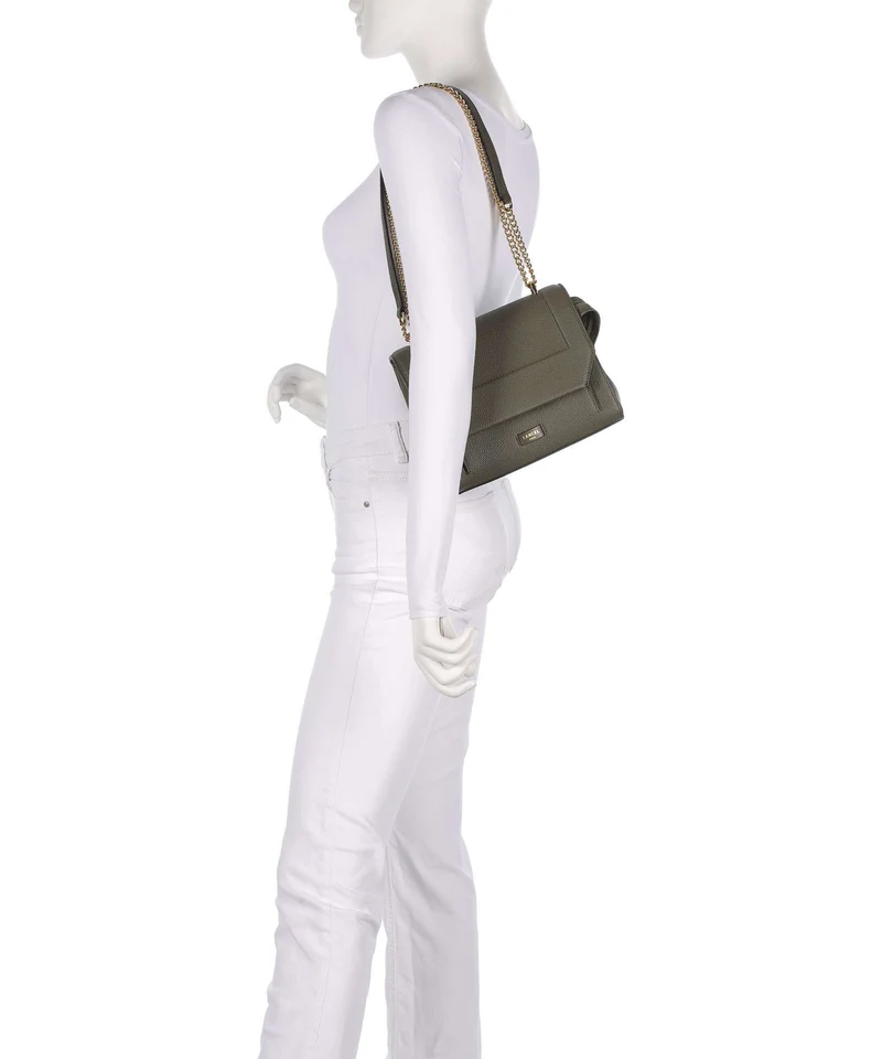 Lancel Ninon M Schultertasche dark khaki