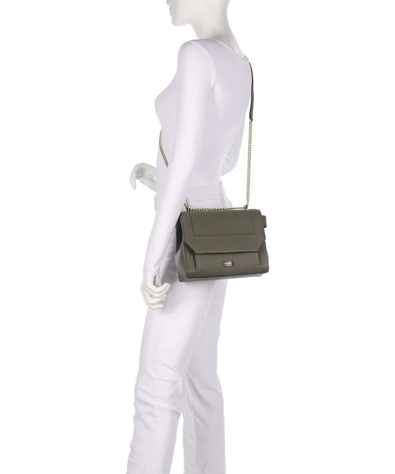 Lancel Ninon M Schultertasche dark khaki