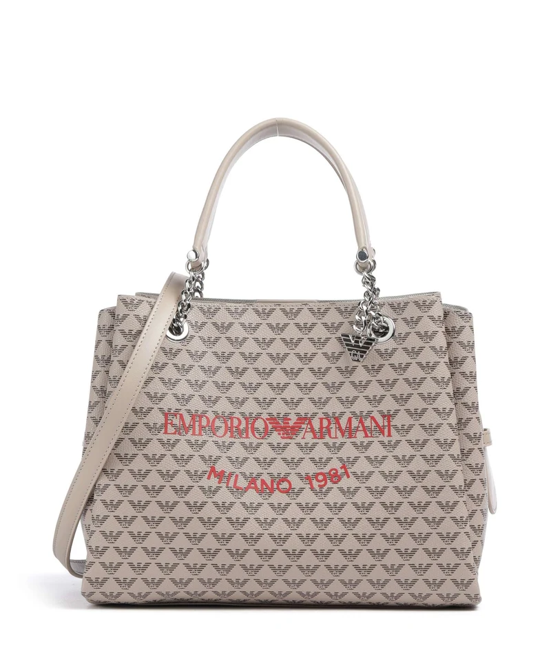 Emporio Armani Annie Handtasche ecru/moro/rosso