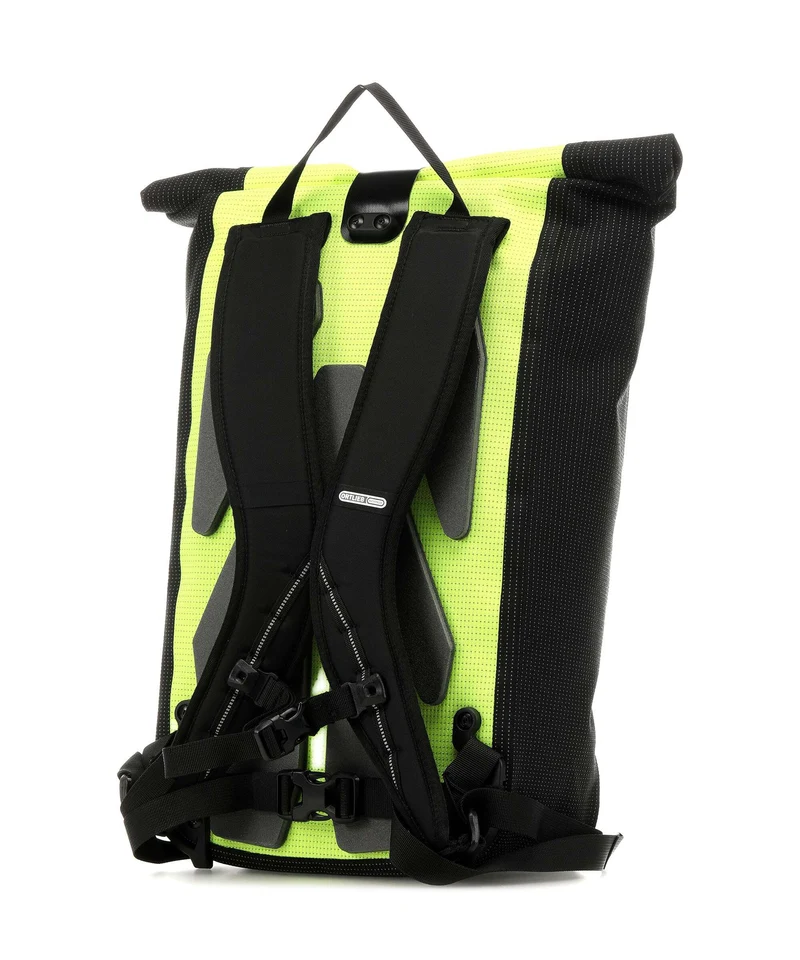 Ortlieb Velocity High Visibility 23 Rolltop Rucksack neon yellow/black reflective