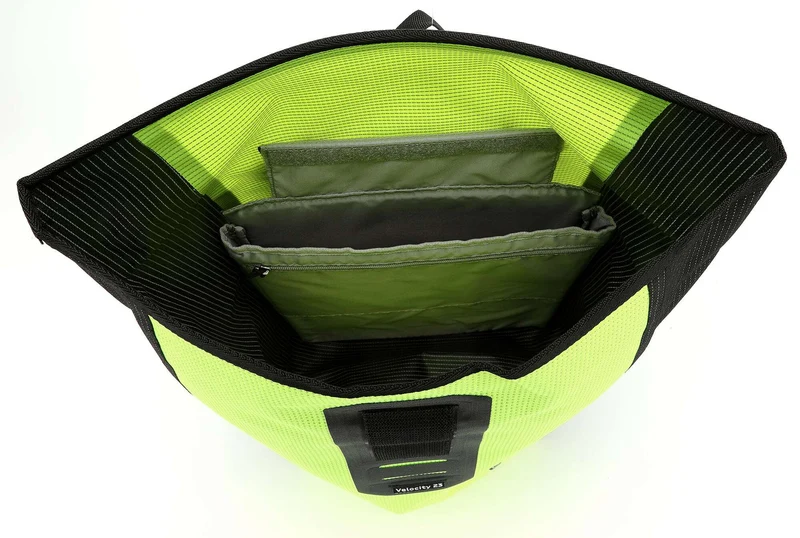 Ortlieb Velocity High Visibility 23 Rolltop Rucksack neon yellow/black reflective