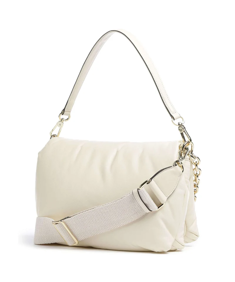 Abro Piuma Lucido Puffer Schultertasche milk