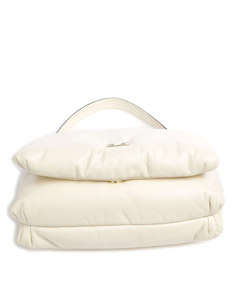 Abro Piuma Lucido Puffer Schultertasche milk