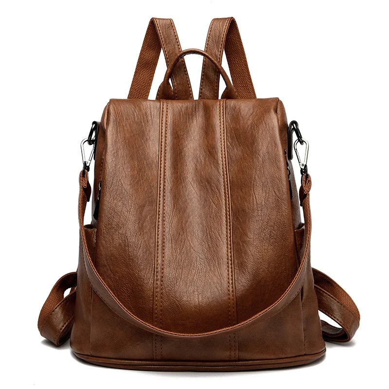 VINTAGE Kleiner Rucksack aus veganem Leder