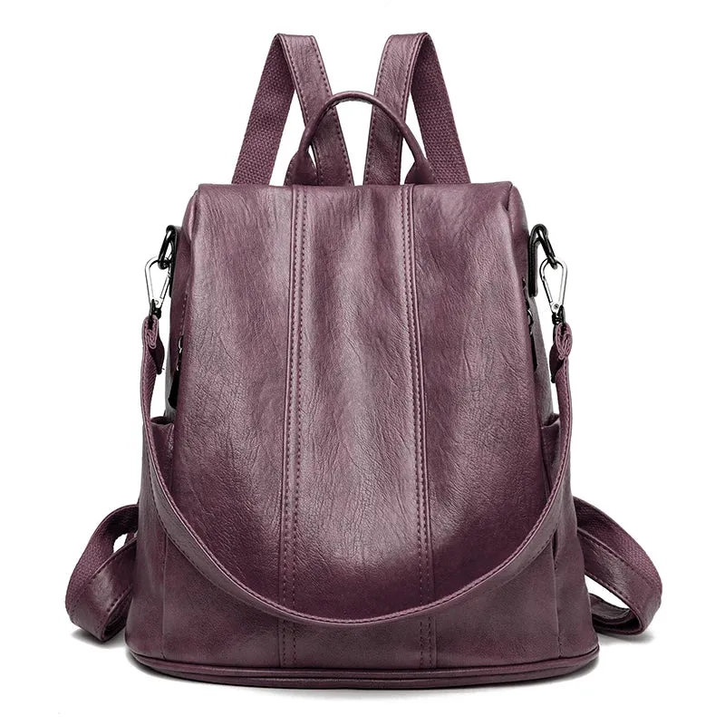 VINTAGE Kleiner Rucksack aus veganem Leder