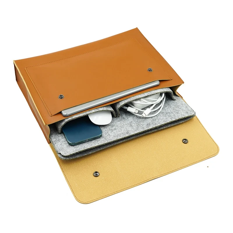 RETRO Laptoptasche aus veganem Leder