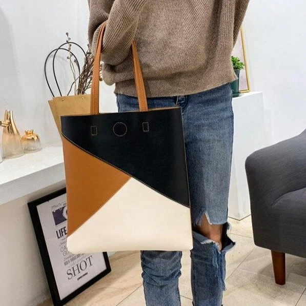 MODERN Vegane Schultertasche aus Leder