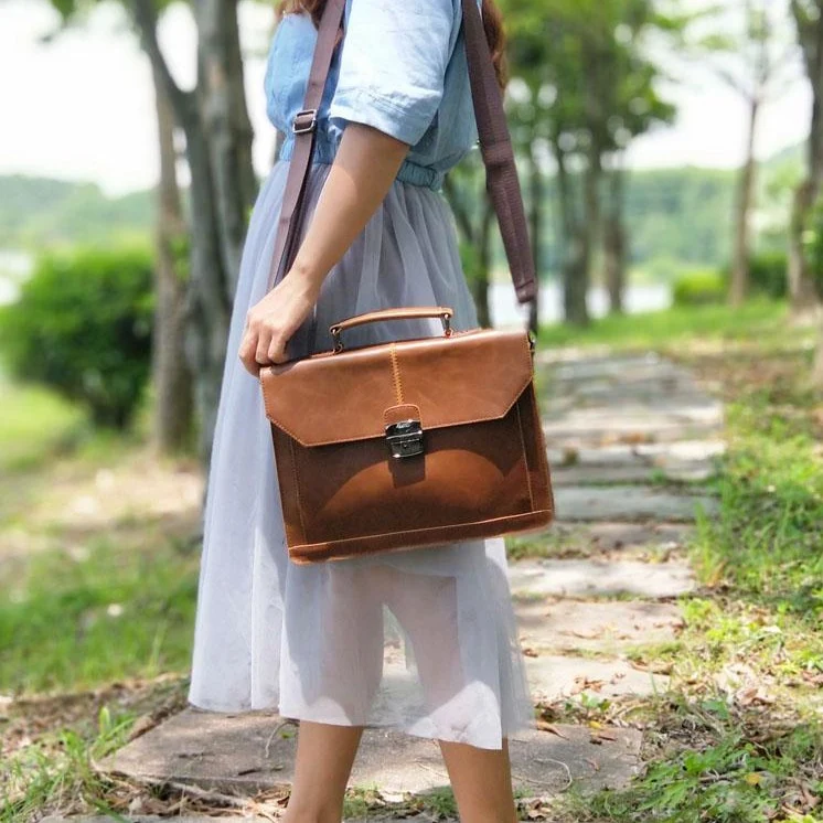 CLASSIC Vintage Aktentasche aus veganem Leder
