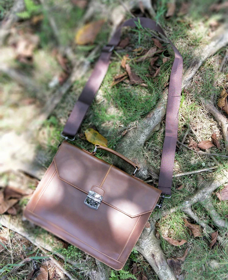 CLASSIC Vintage Aktentasche aus veganem Leder