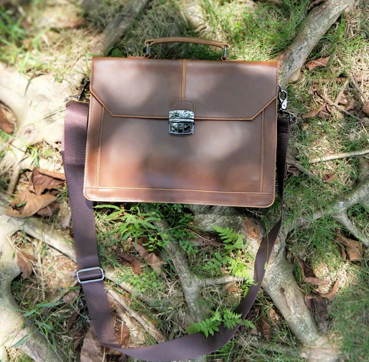 CLASSIC Vintage Aktentasche aus veganem Leder