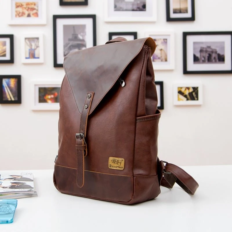 THREE BOX Veganer Lederrucksack