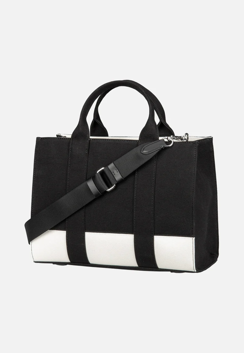K/RSG Square MD Col. Block 50025 Cannoli Cream/Black - Tote Bag