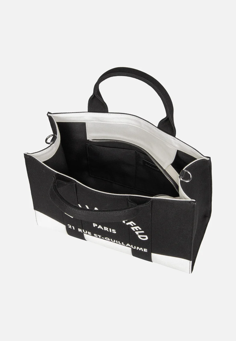 K/RSG Square MD Col. Block 50025 Cannoli Cream/Black - Tote Bag