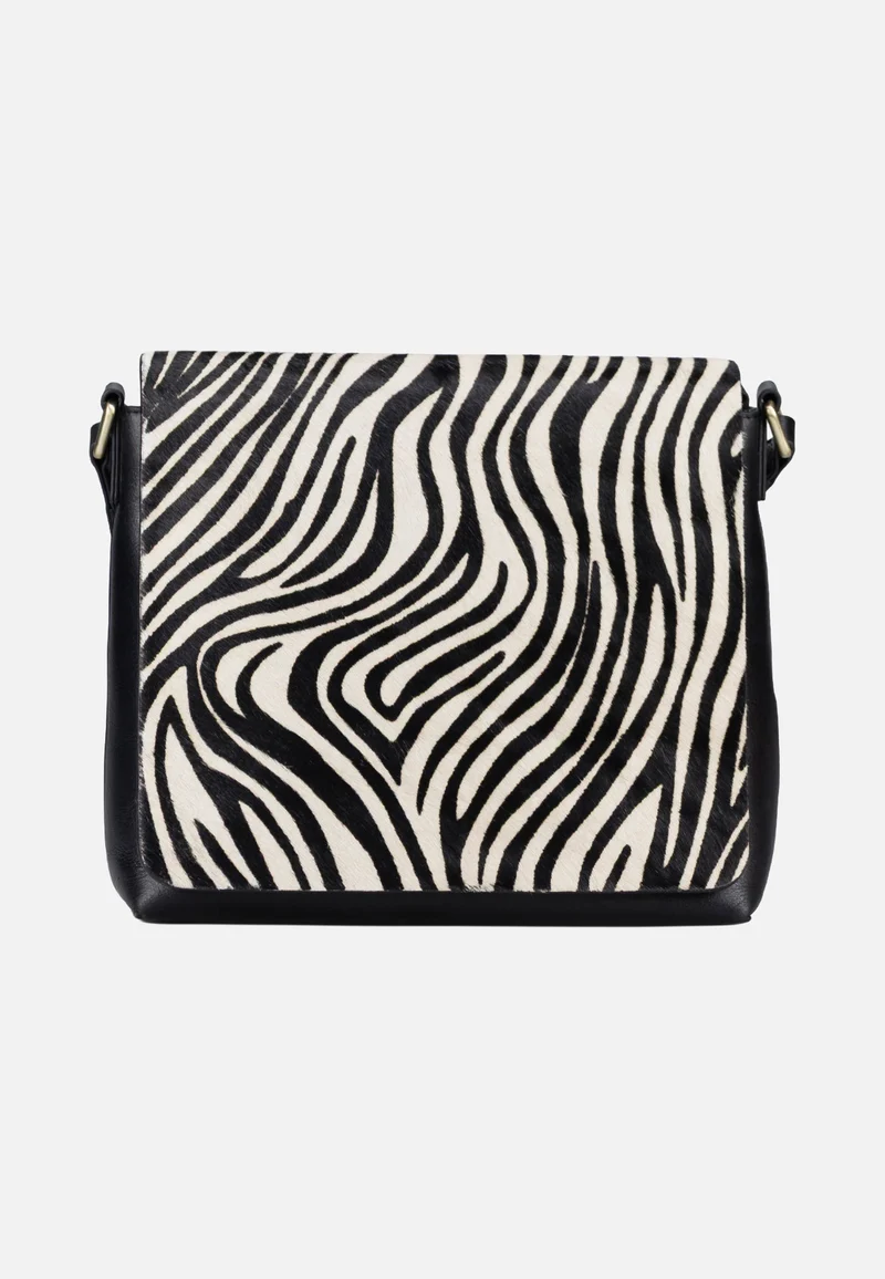 Furry Zebra Shoulder Bag M 3115 Zebra - Crossbody Bag