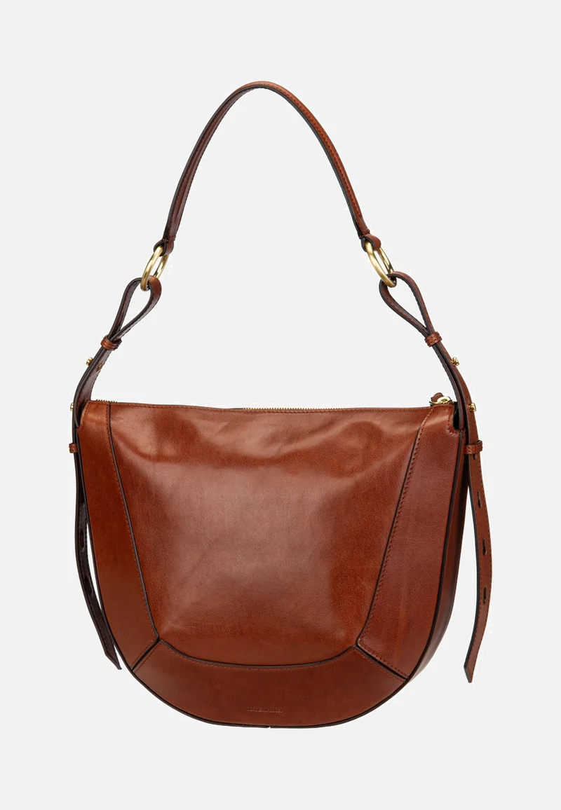 Fedora Shoulder Marrone/Oro - Hobo Bag