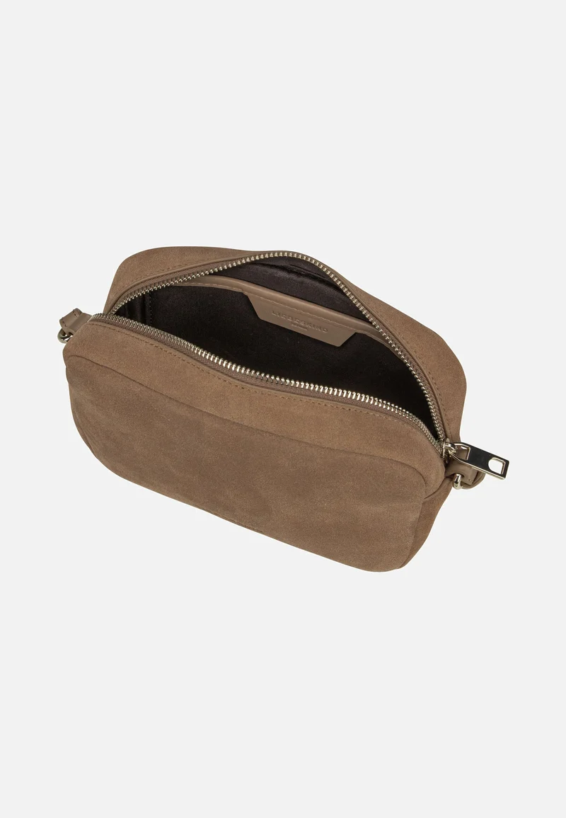 Ella Camera S Suede Neutral Gray - Crossbody Bag