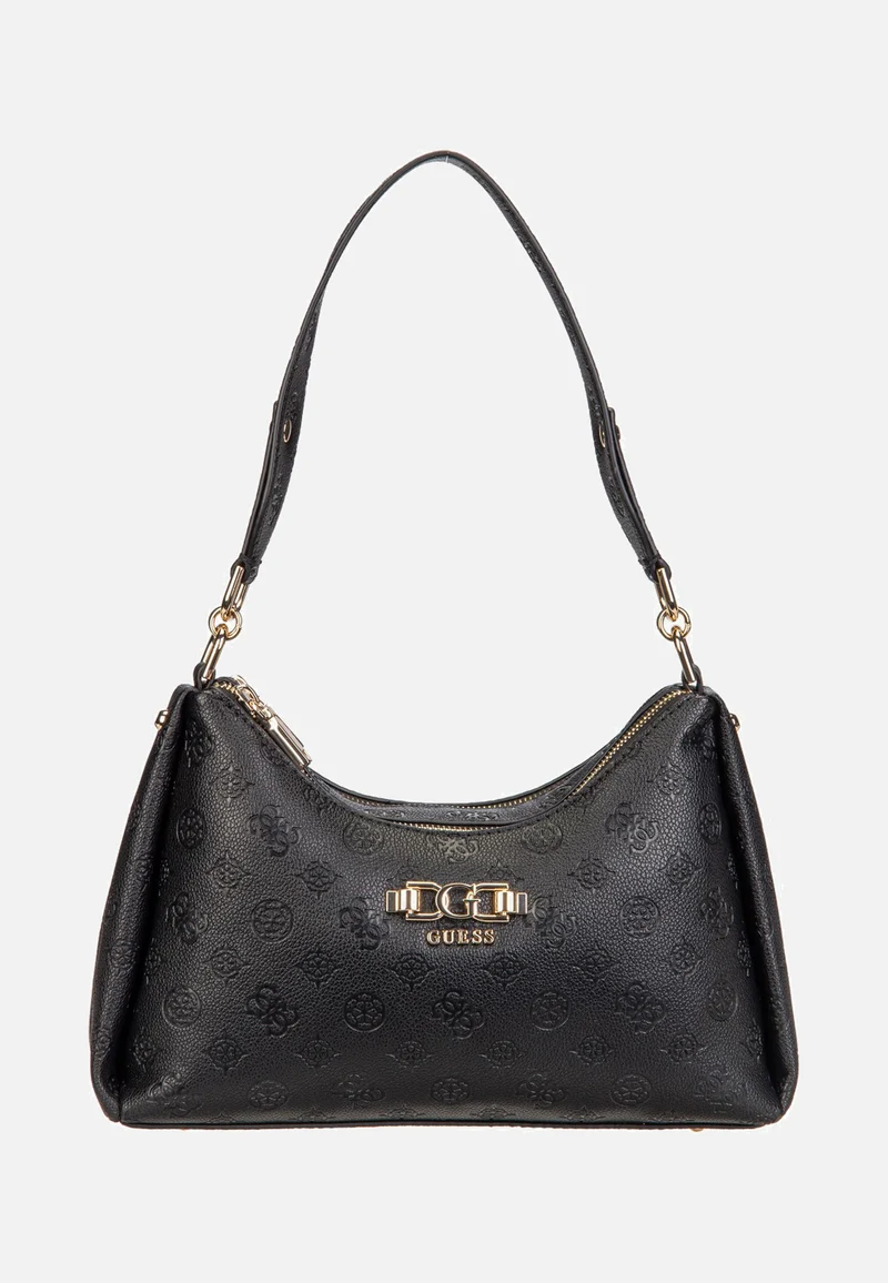 Anise Double Zip 16180 Black Logo - Schultertasche