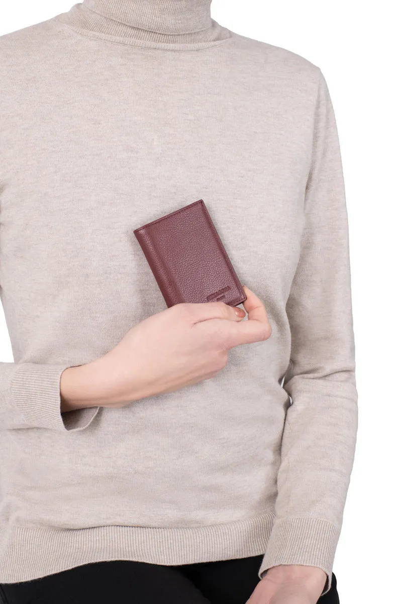Porte-cartes - 1 volet - Cuir