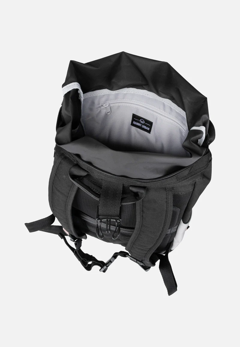 Allen Medium Schwarz-Rosa - Rolltop Rucksack