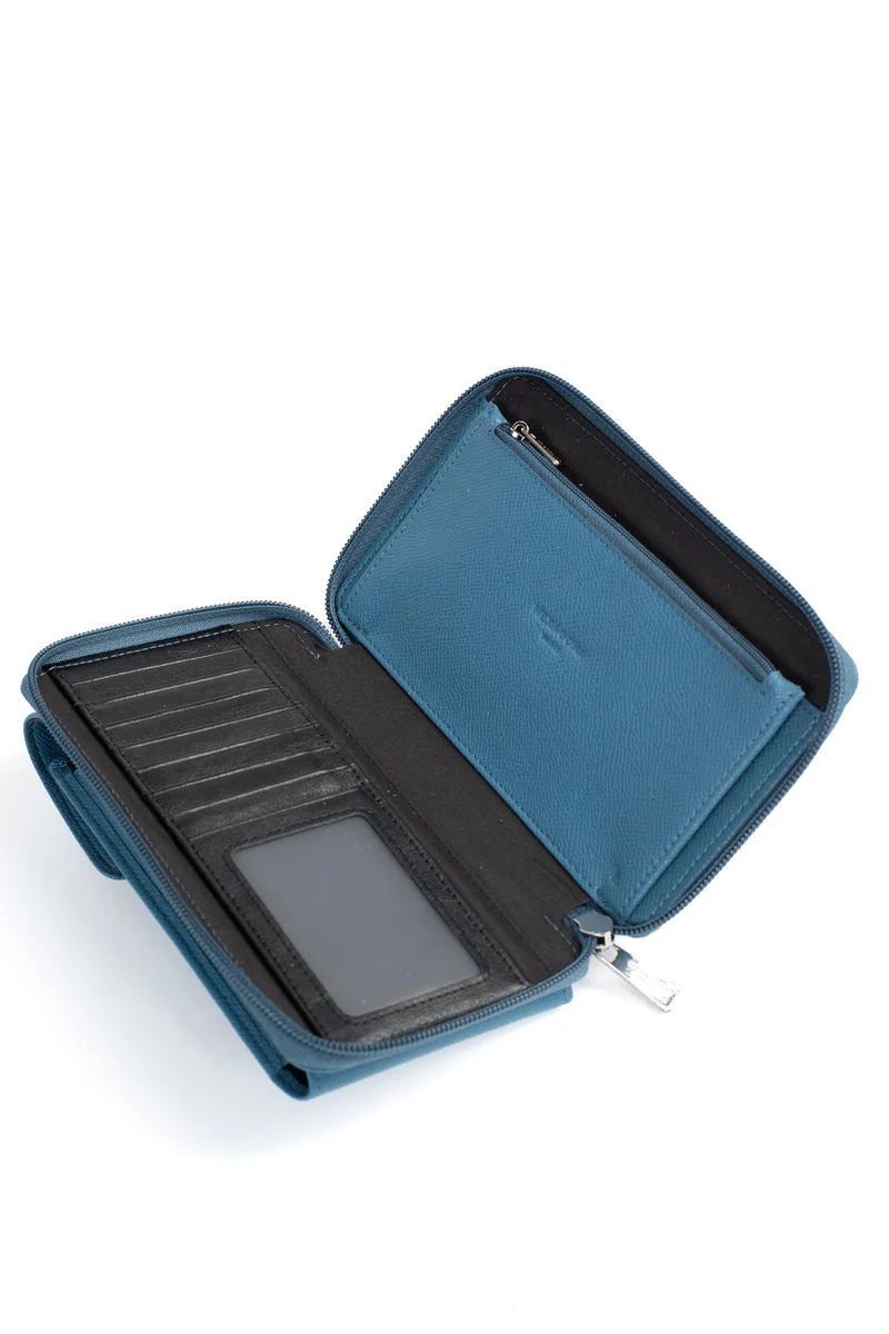 Pochette téléphone avec portefeuille - Stop RFID