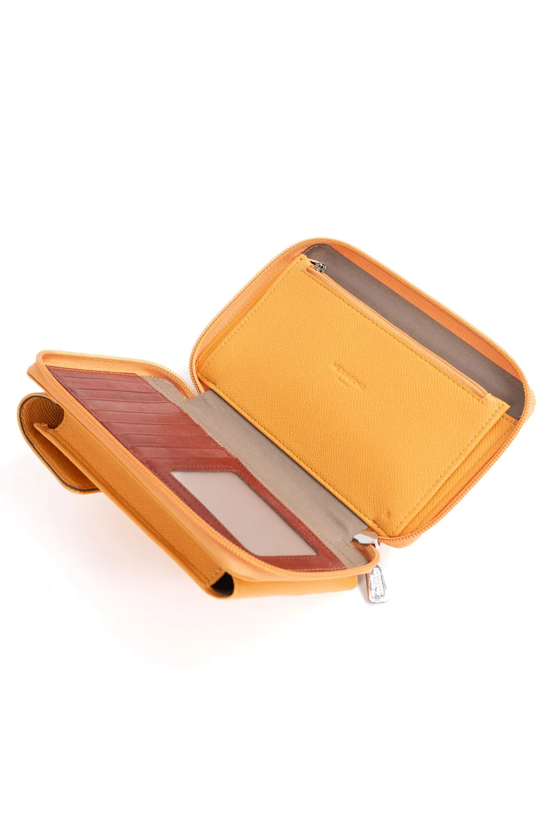 Pochette téléphone avec portefeuille - Stop RFID