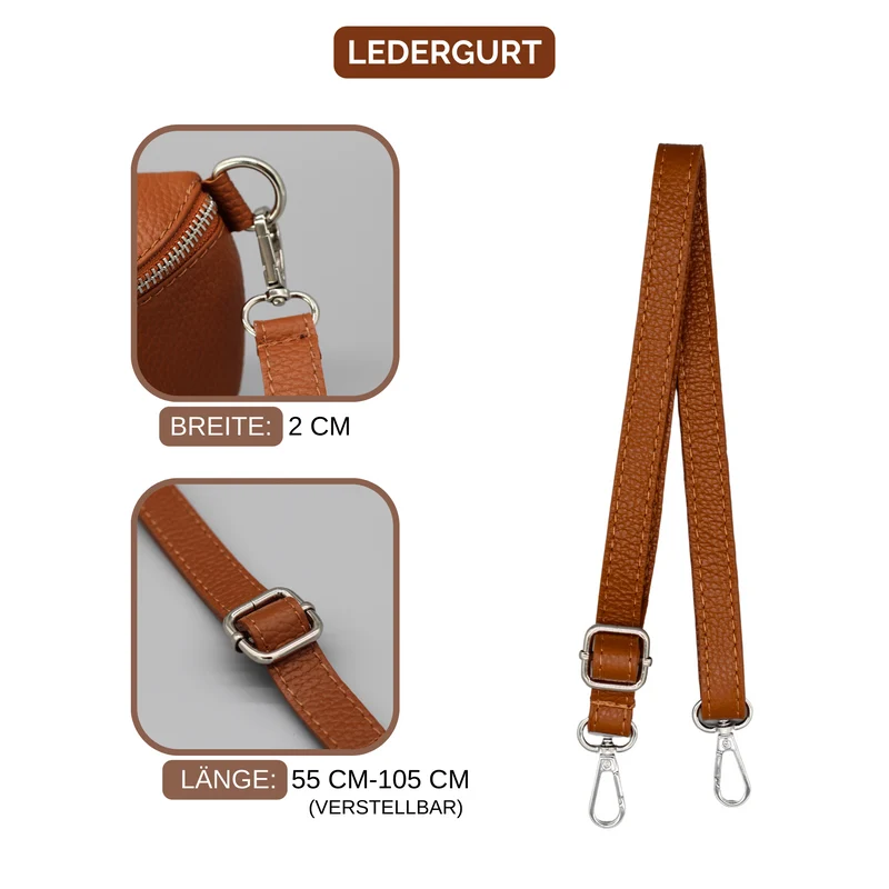 Afia - Cognac Braun (Silber)