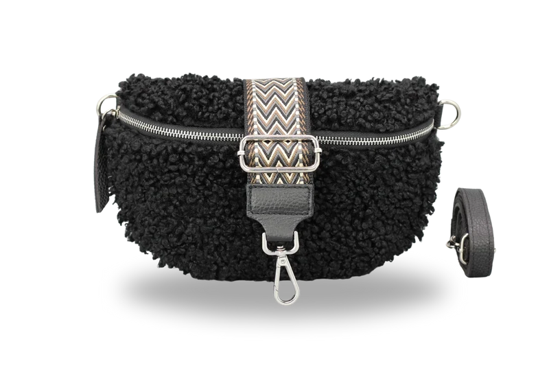 Teddy - Medium Schwarz (Silber)