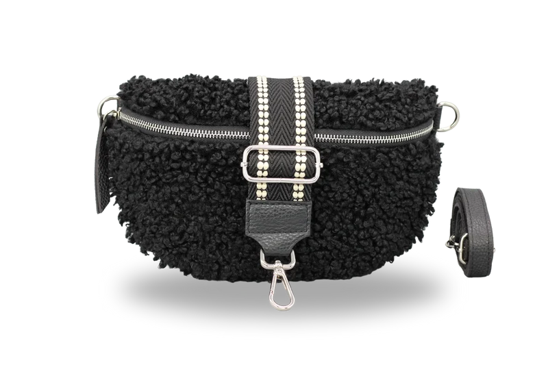 Teddy - Medium Schwarz (Silber)