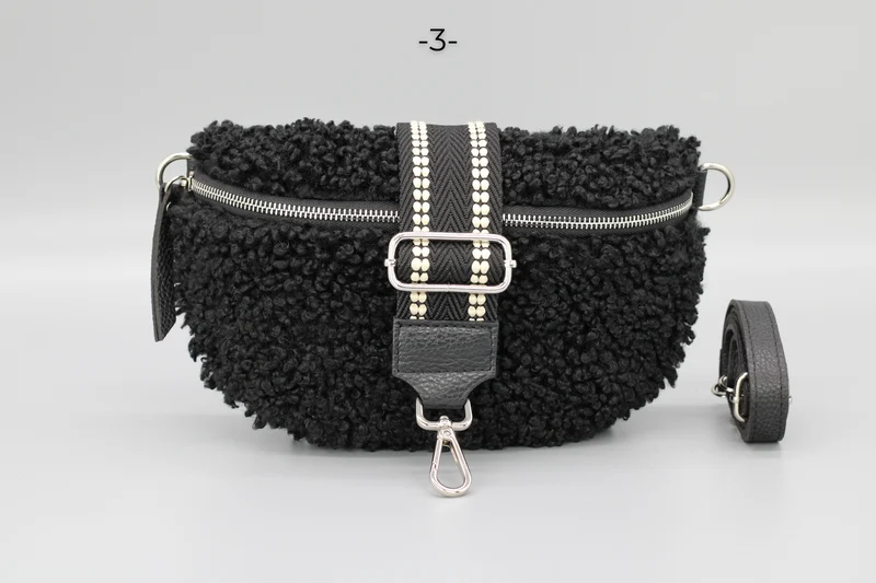 Teddy - Medium Schwarz (Silber)