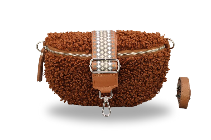 Teddy - Medium Cognac Braun (Silber)