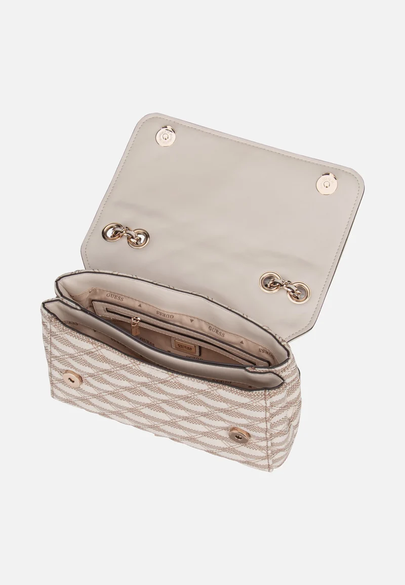 Giully II 2 Comp Conv Flap Taupe Multi - Crossbody Bag