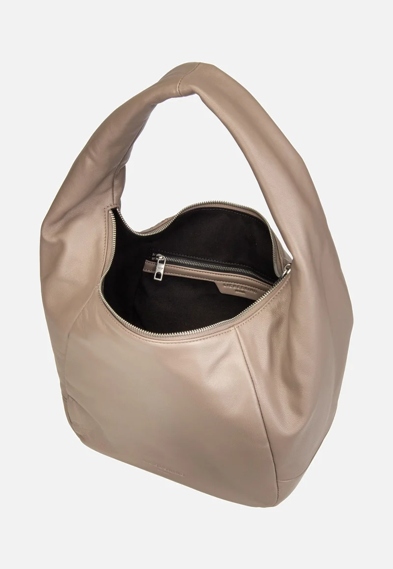 Farrah M Vintage Goat Neutral Grey - Hobo Bag
