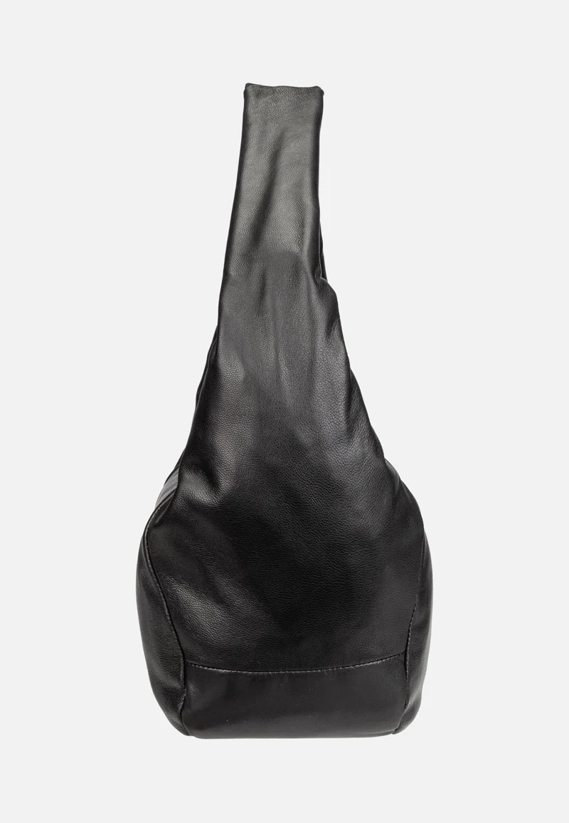 Farrah M Vintage Goat Black - Hobo Bag