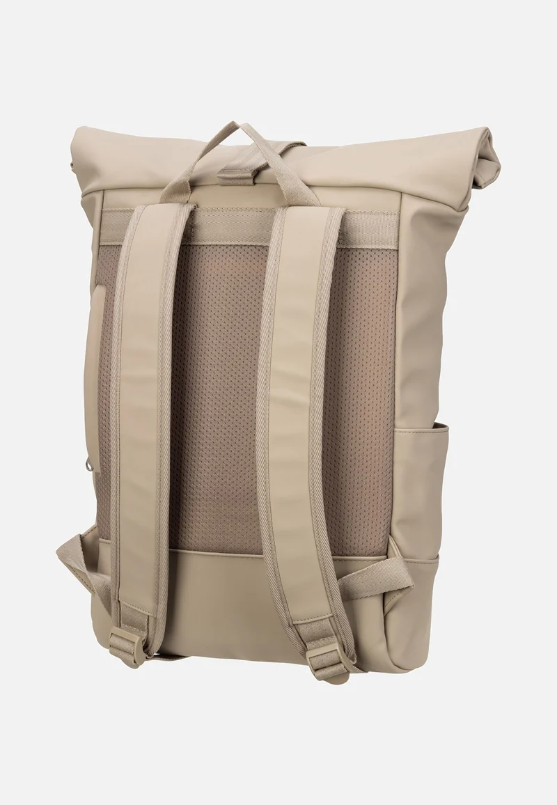 Harvey Beige - Rolltop Rucksack