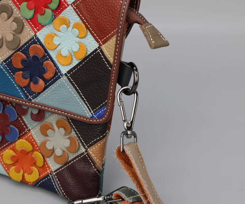 Bunte Schlanke Tasche mit Deckel