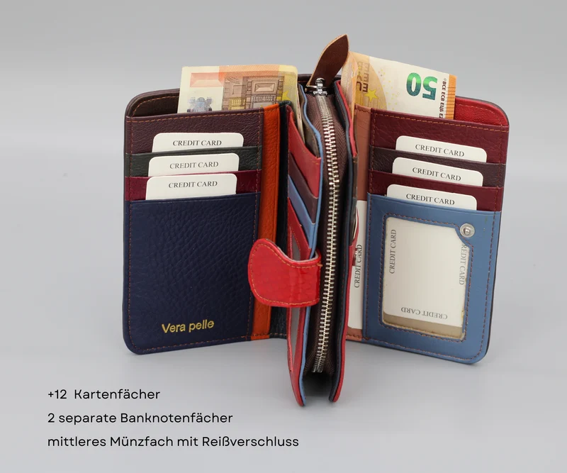Buntes Portemonnaie Kurz