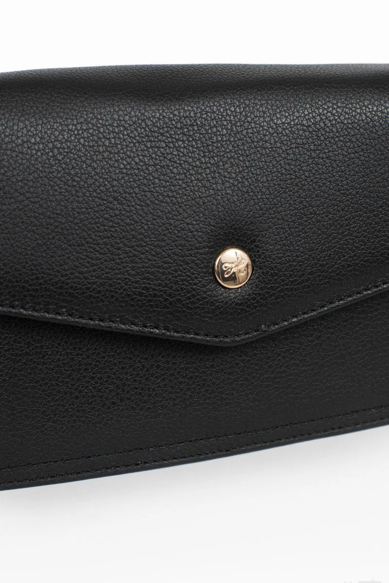 Sac porté travers avec portefeuille - Stop RFID - Cuir de vachette