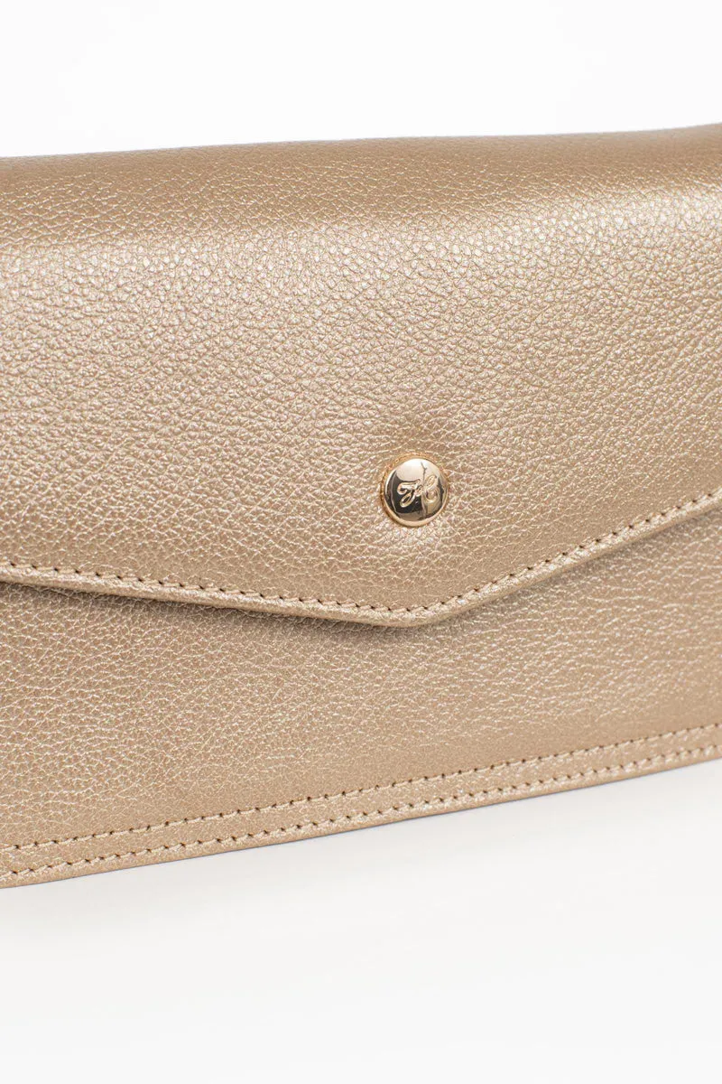 Sac porté travers avec portefeuille - Stop RFID - Cuir de vachette