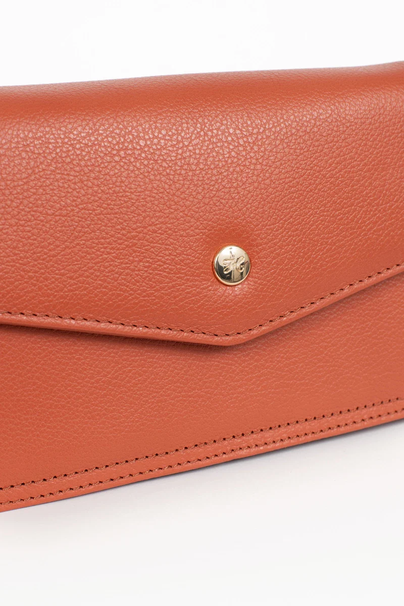 Sac porté travers avec portefeuille - Stop RFID - Cuir de vachette