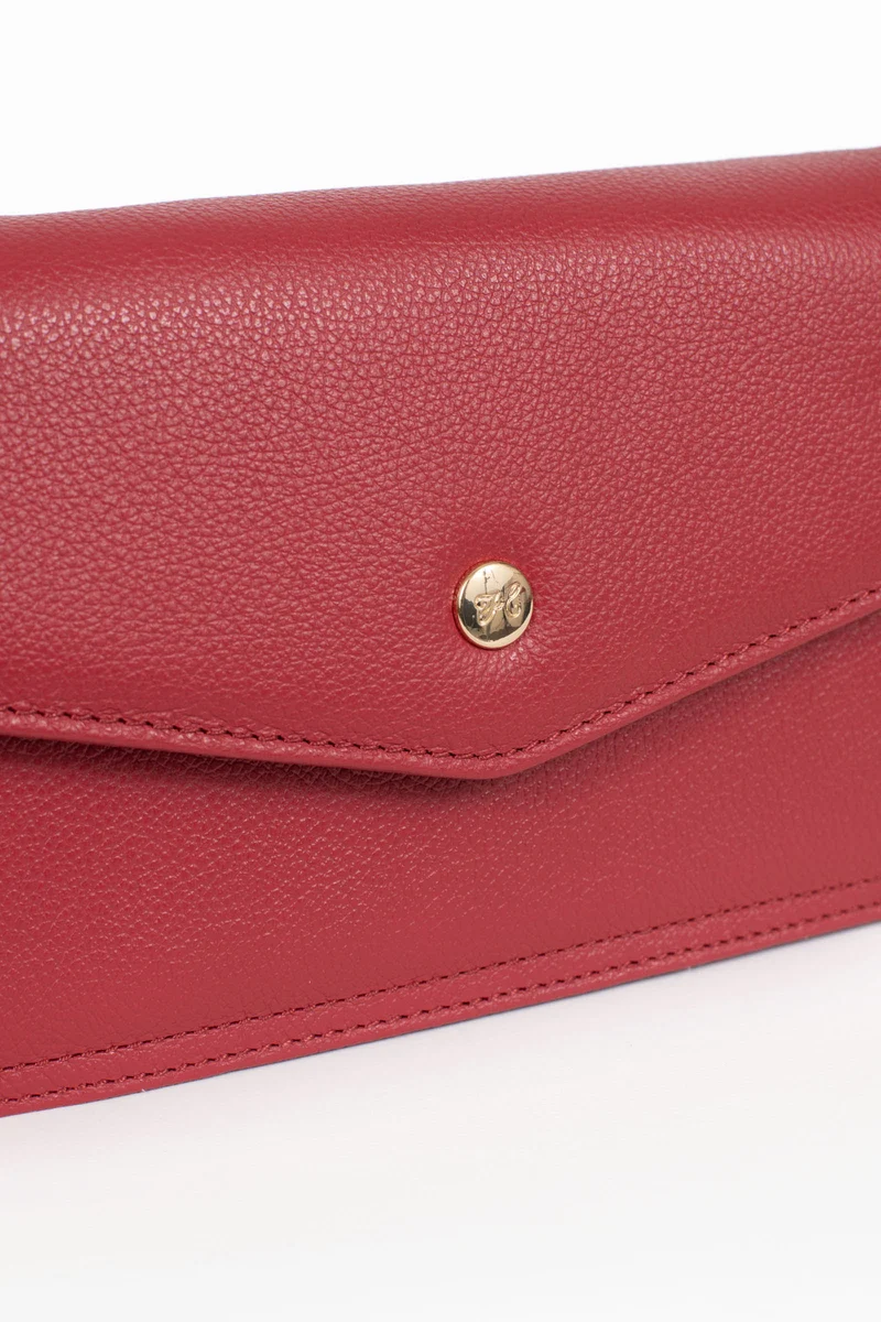 Sac porté travers avec portefeuille - Stop RFID - Cuir de vachette