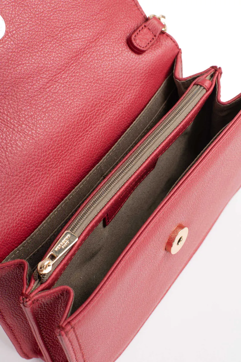Sac porté travers avec portefeuille - Stop RFID - Cuir de vachette
