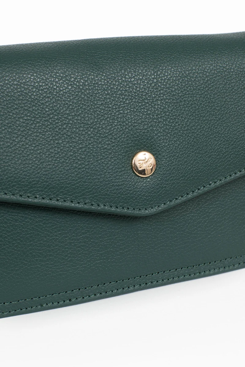 Sac porté travers avec portefeuille - Stop RFID - Cuir de vachette