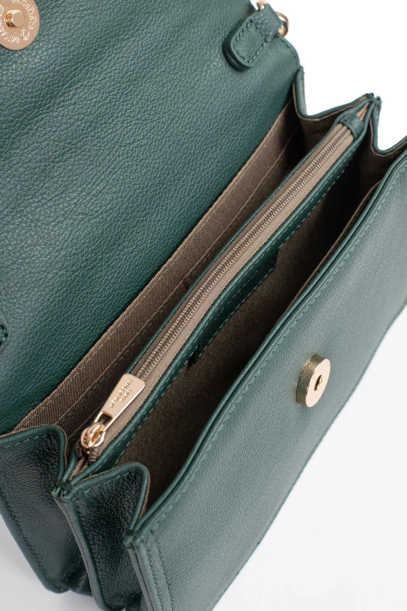 Sac porté travers avec portefeuille - Stop RFID - Cuir de vachette