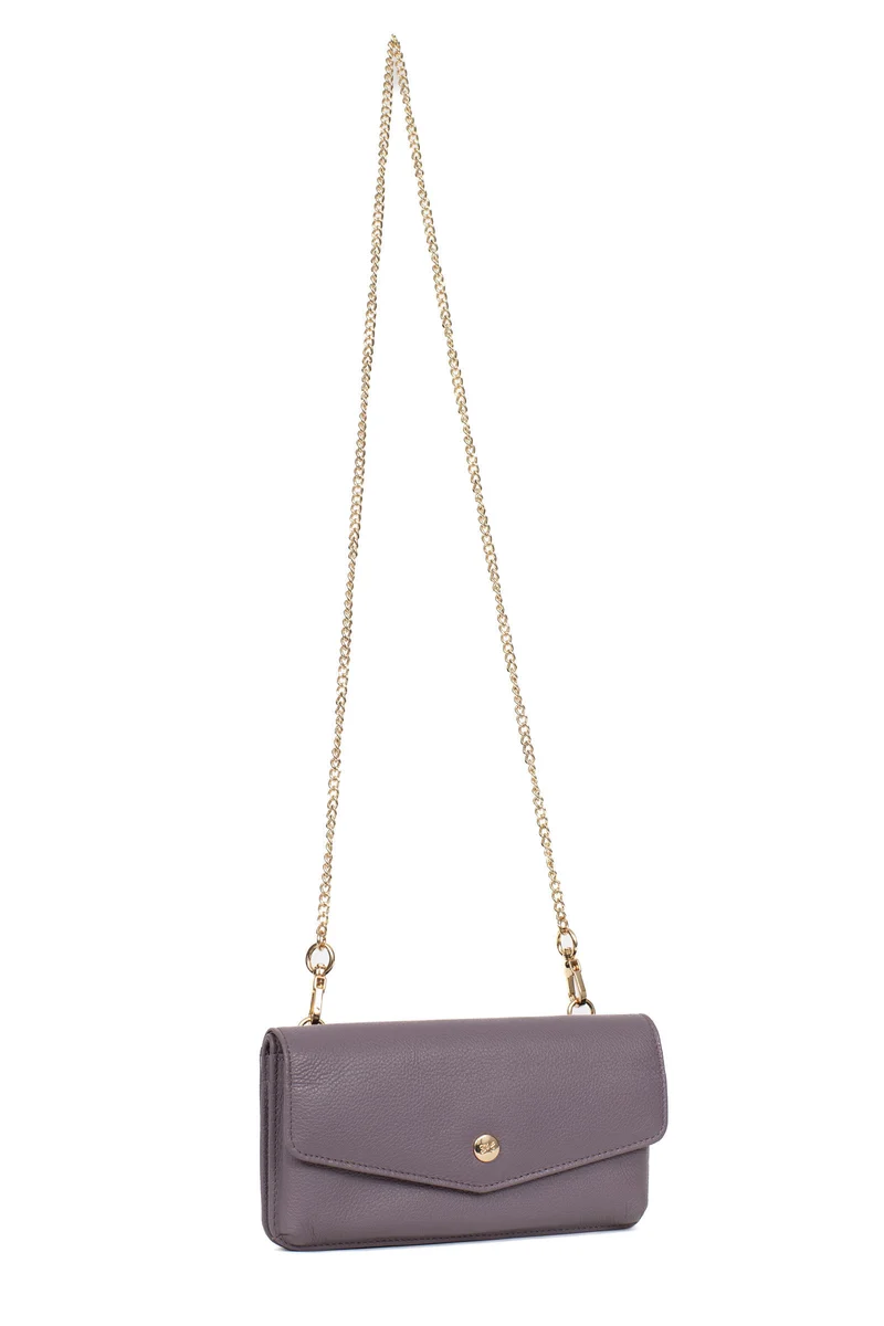 Pochette téléphone avec portefeuille - 1 volet - Stop RFID - Cuir