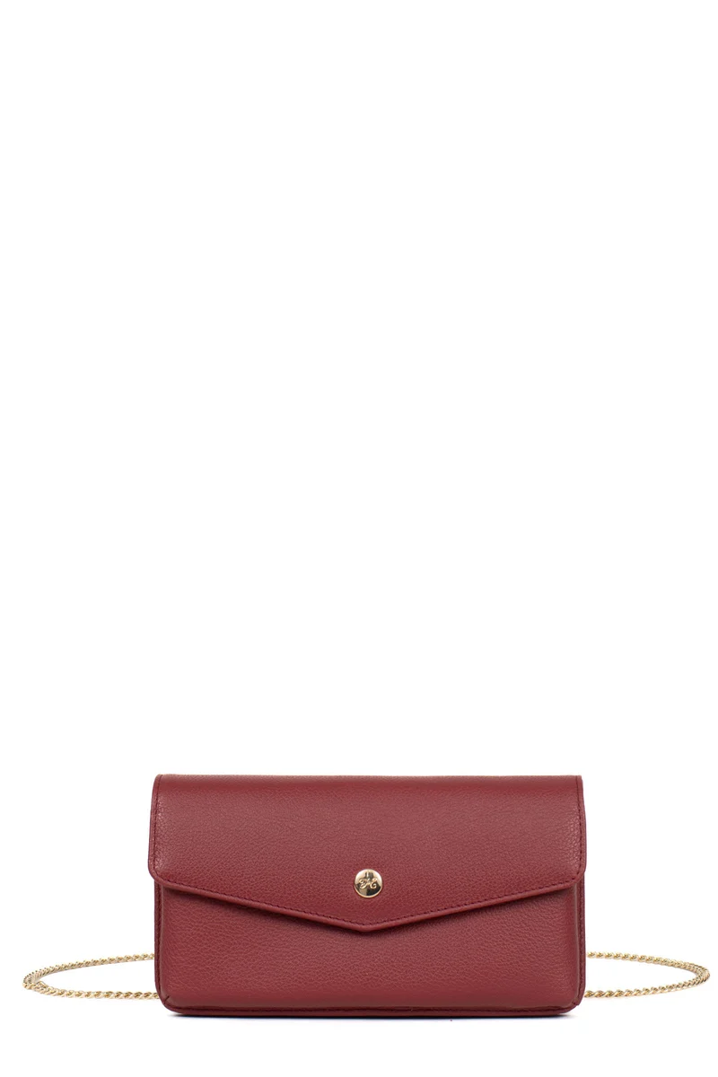 Pochette téléphone avec portefeuille - 1 volet - Stop RFID - Cuir