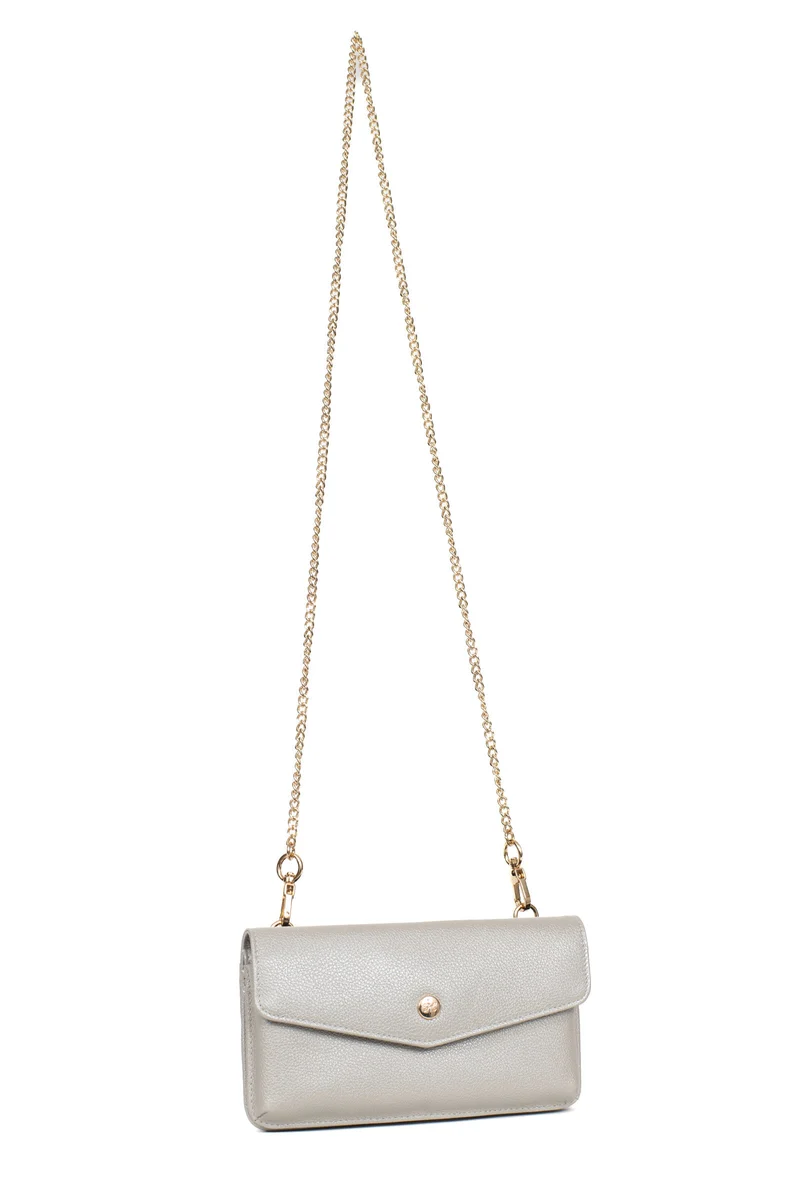 Pochette téléphone avec portefeuille - 1 volet - Stop RFID - Cuir