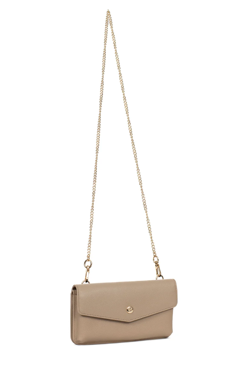 Pochette téléphone avec portefeuille - 1 volet - Stop RFID - Cuir