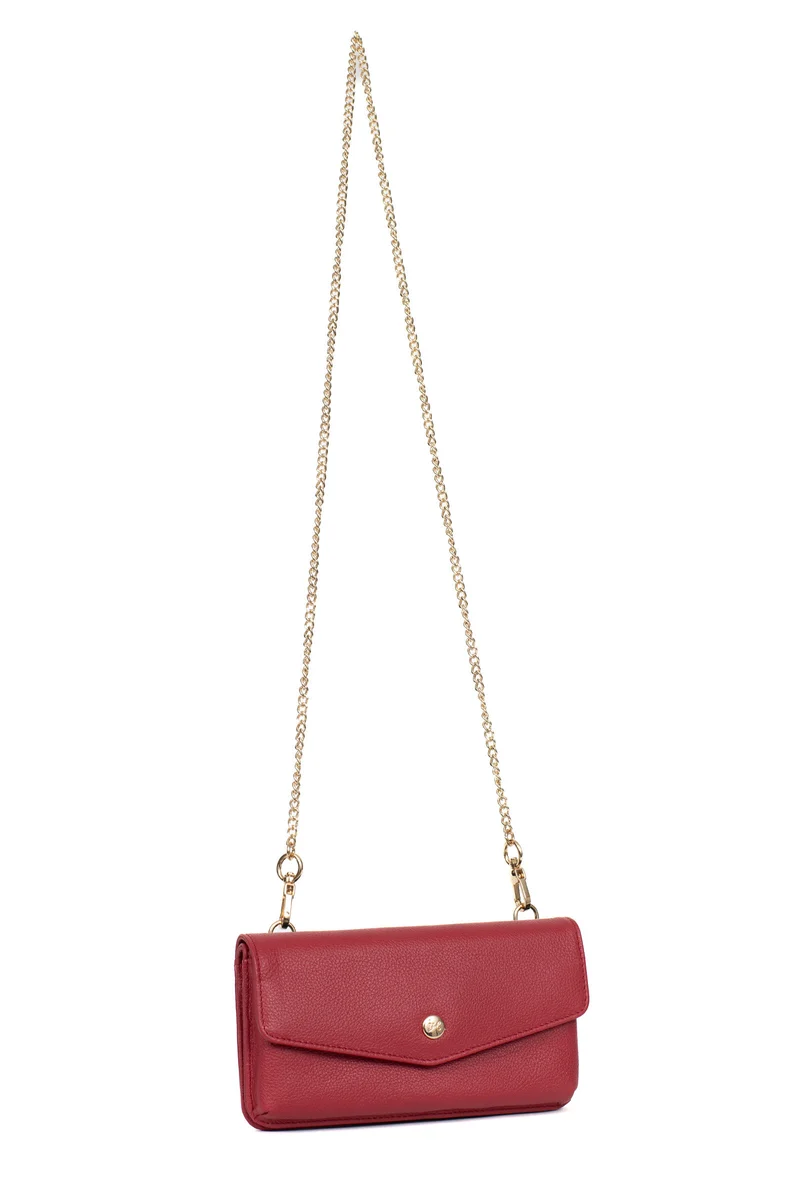 Pochette téléphone avec portefeuille - 1 volet - Stop RFID - Cuir